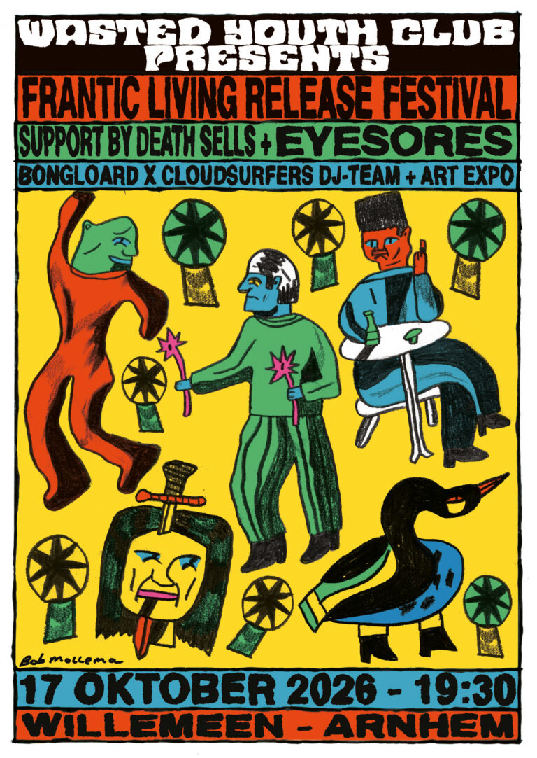 Wasted Youth Club presents: Frantic Living Release Festival — muziek in Arnhem