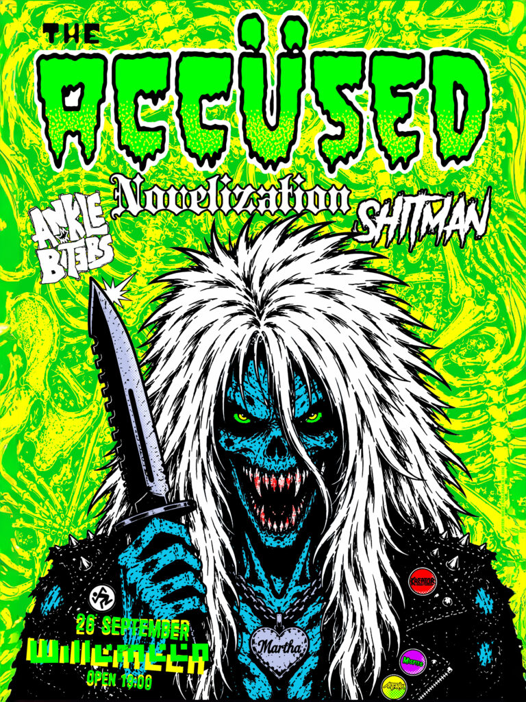 The Accüsed (USA) + Novelization + Anklebiters + Shitman — muziek in Arnhem