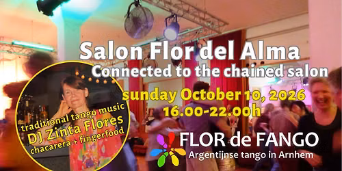 ZO 4 OKT – Flor del Alma – DJ Zinta Flores | 100% traditional music | soup and fingerfood included — muziek in Arnhem